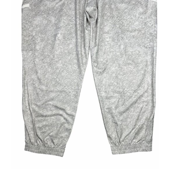 Athleta Venture Printed Jogger Pants Light Gray Stretch Size 20W - Picture 6 of 13